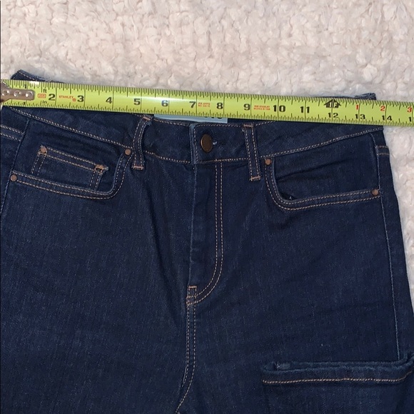 Women’s Top Shop Moto Dark Wash Flare Jeans - Picture 5 of 9